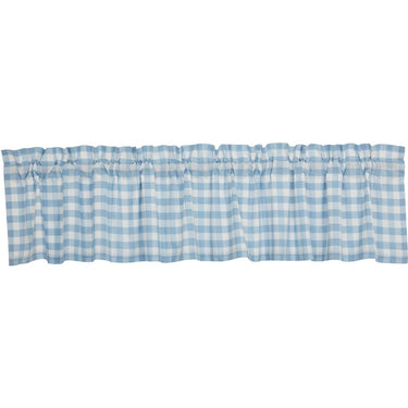 Annie Buffalo Blue Check Valance 16x90 VHC Brands - The Fox Decor